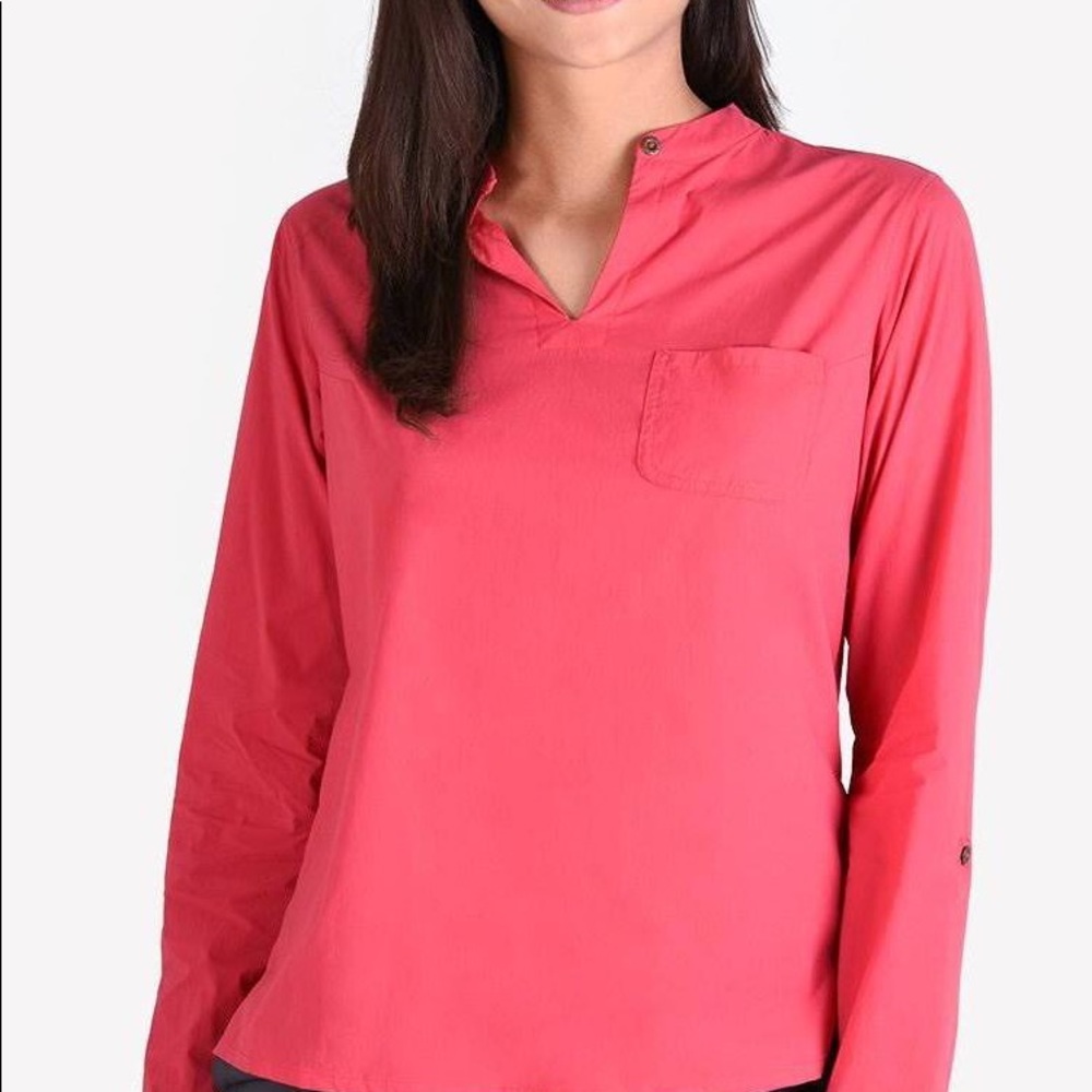Pink Ravi Long sleeve pullover shirt